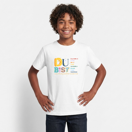 Glückskrieger T-Shirt für Teens– Du bist einzigartig & stark - white