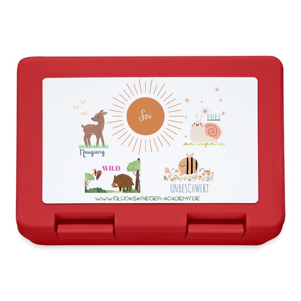 Kinder Lunchbox – Mut & Selbstvertrauen für jeden Tag - red