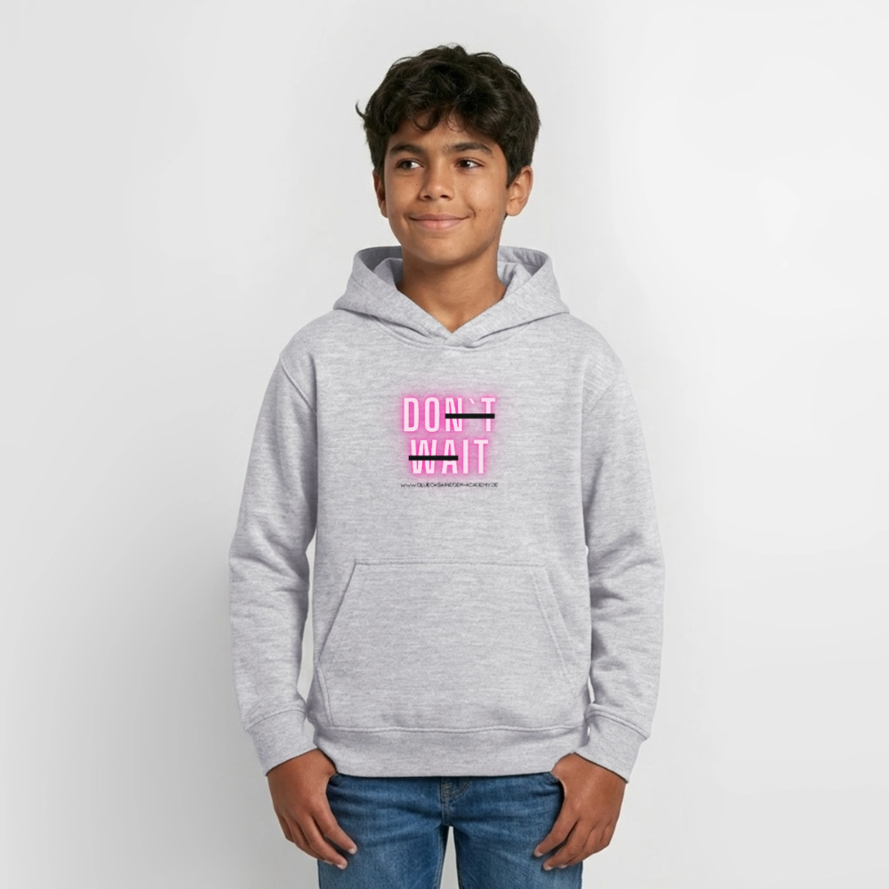 Glückskrieger Hoodie  für Teens– Do it - light heather grey