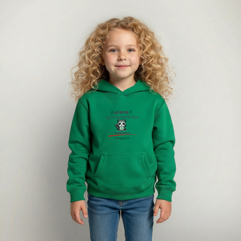 Glückskrieger Hoodie – Stark & Mutig - kelly green
