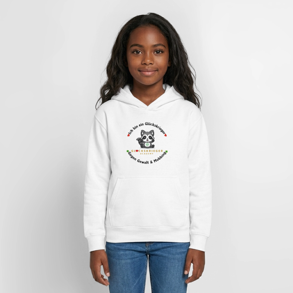 Teen Glückskrieger Hoodie – Wärme & Stärke für jeden Tag - white