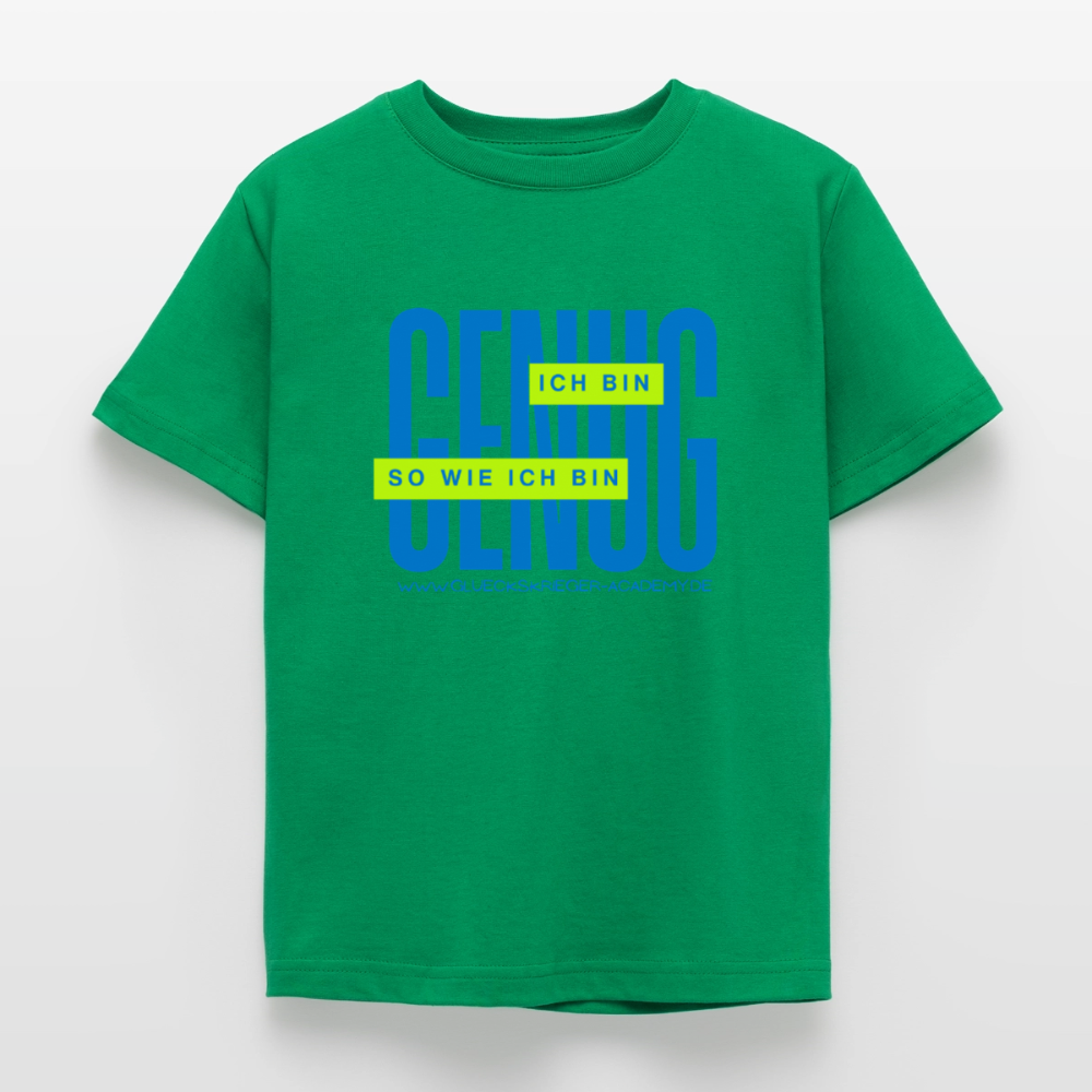 Kinder Shirt - Definition Glückskrieger - kelly green