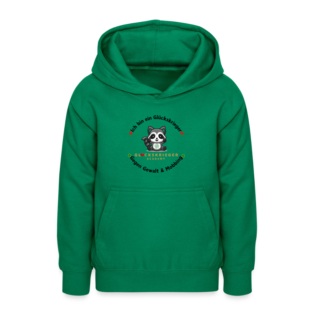 Glückskrieger Hoodie für Teens– Wärme & Stärke für jeden Tag - kelly green