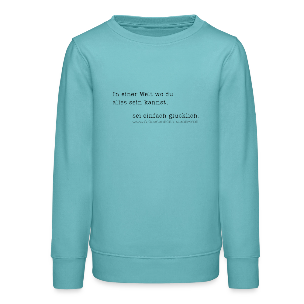 Glückskrieger Teens Pullover – Glücklich - pastel turquoise