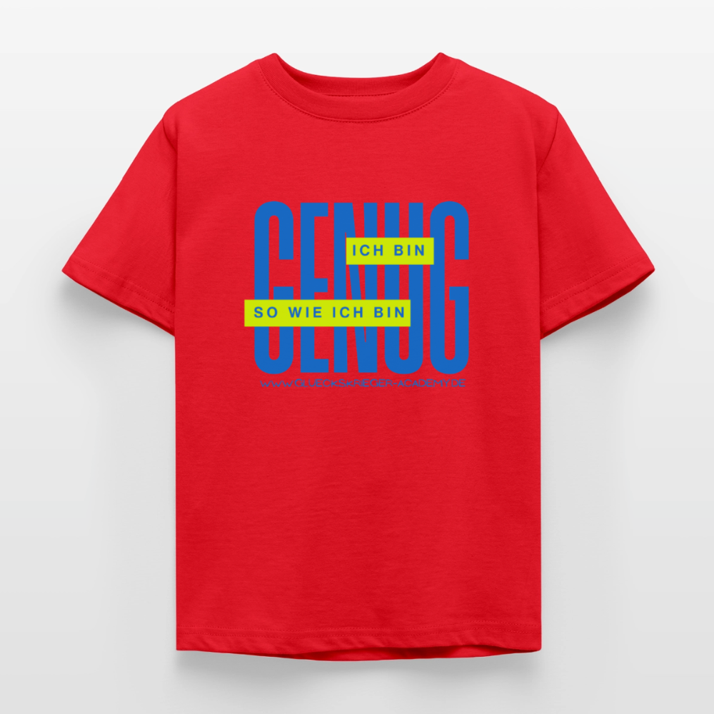 Kinder Shirt - Definition Glückskrieger - red