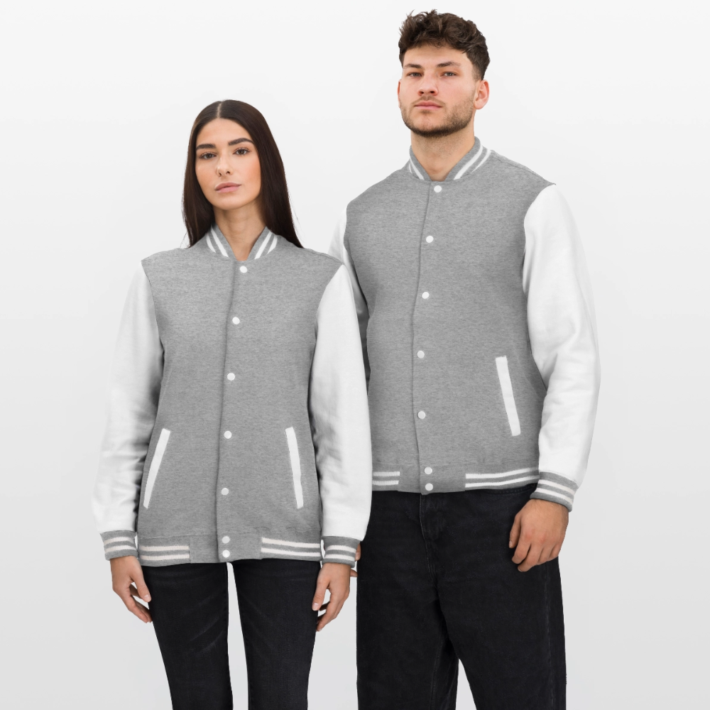 College Jacke –Ciao Kakao - heather grey/white