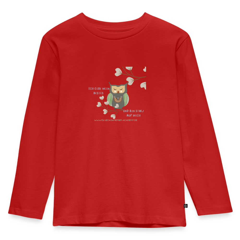 Langarmshirt für kleine Glückskrieger - red