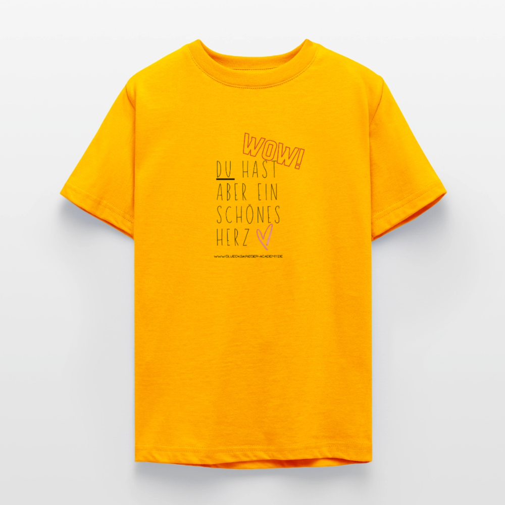 T-Shirt für Teens- Herz - gold