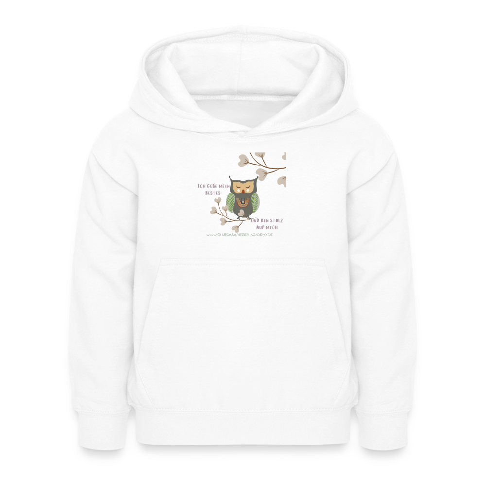 Glückskrieger Hoodie – Stark & Mutig - white