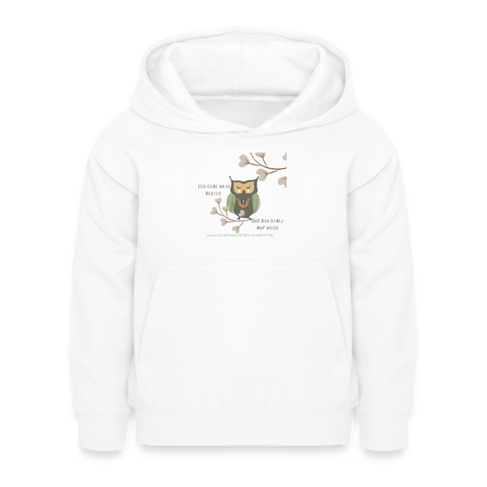 Glückskrieger Hoodie – Stark & Mutig - white