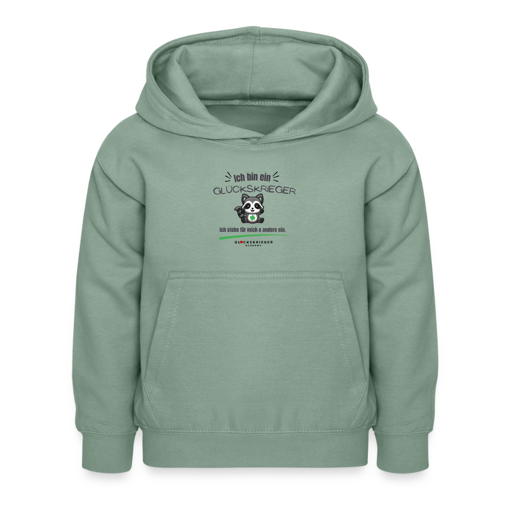 Glückskrieger Hoodie – Schulkind 2026 - steel green
