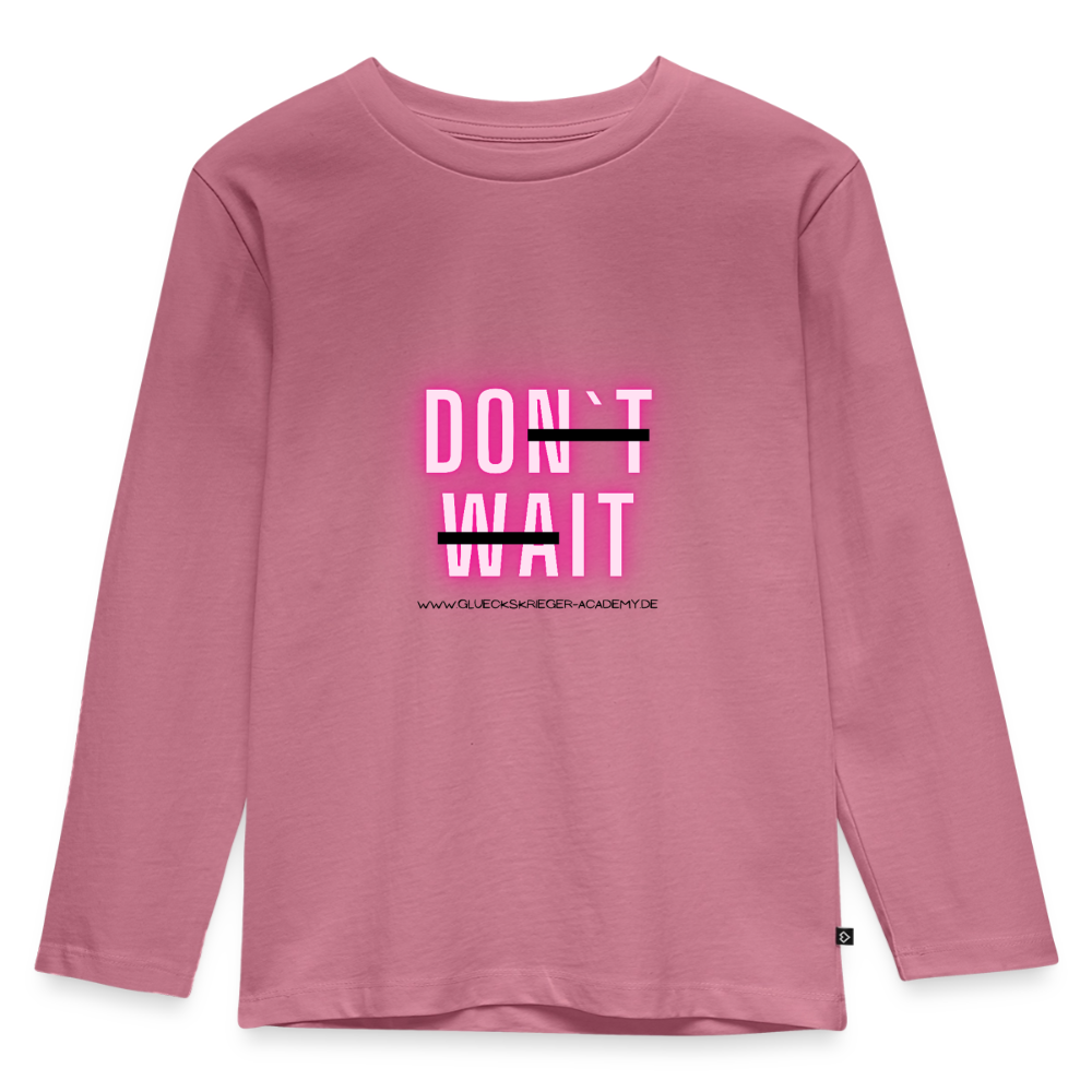 Langarmshirt für kleine Glückskrieger-Do it - mauve