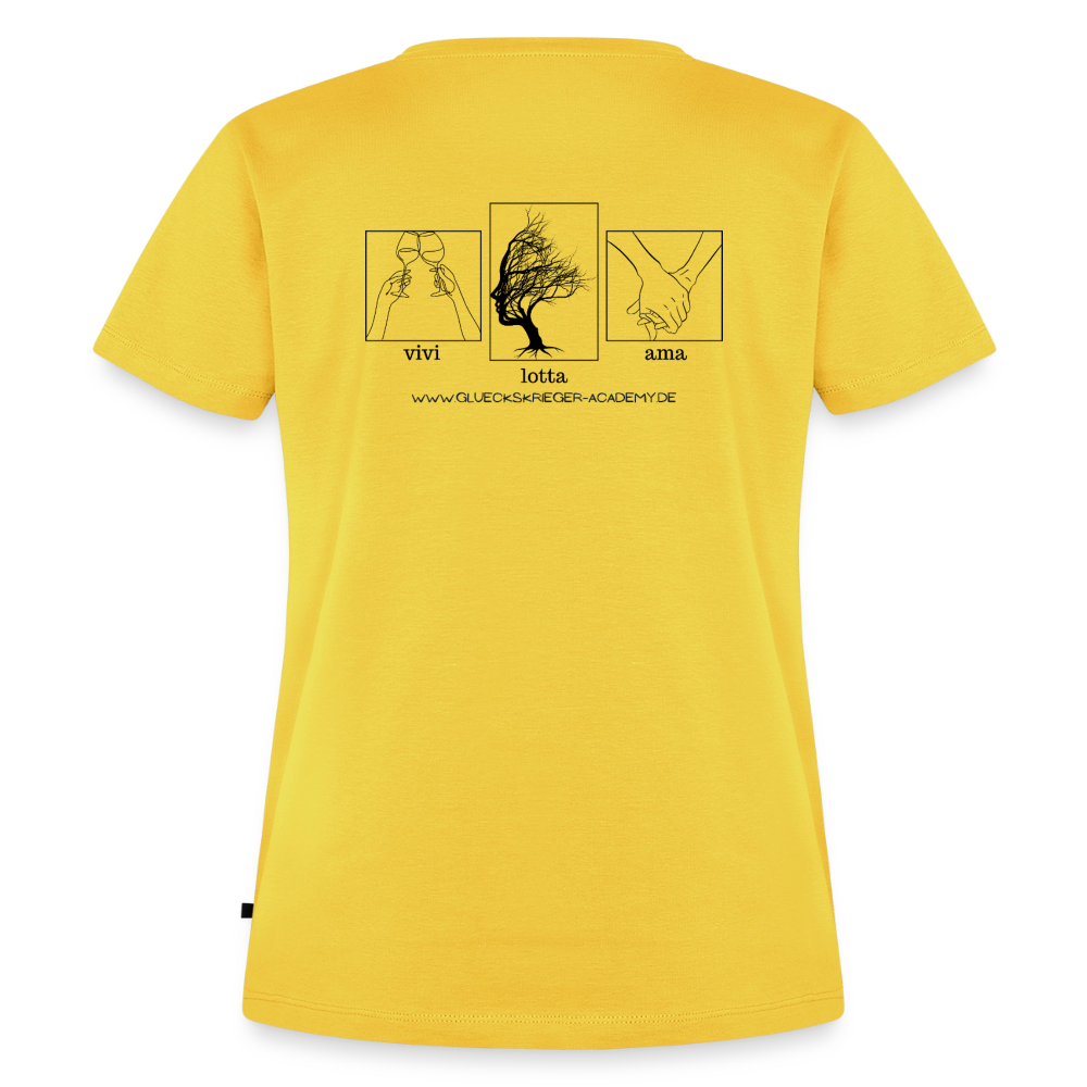 Damen Shirt 2- vivi - sun yellow