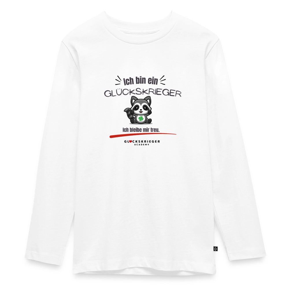 Langarmshirt für coole Teens - white