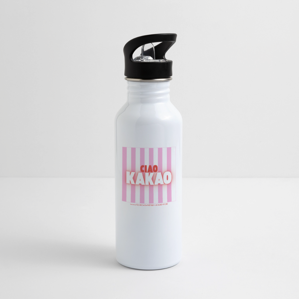 Glückskrieger Trinkflasche – Ciao - white
