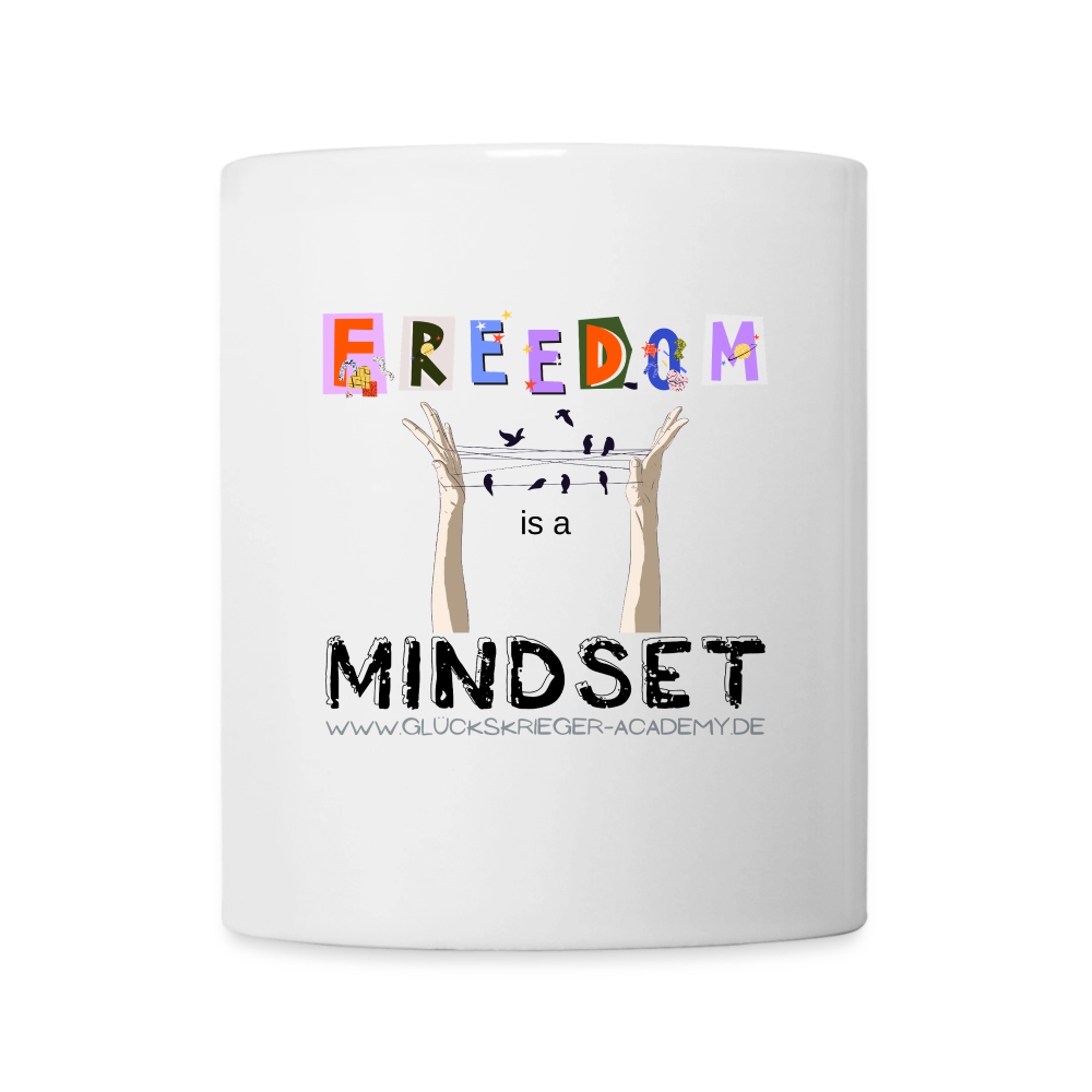 Glückskrieger Tasse – Freedom - white