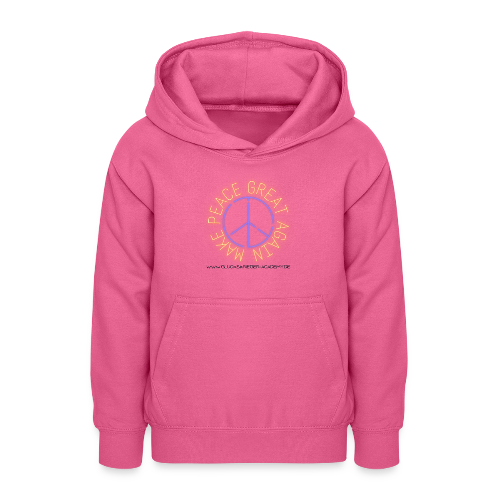 Glückskrieger Hoodie für Teens– Peace - pink