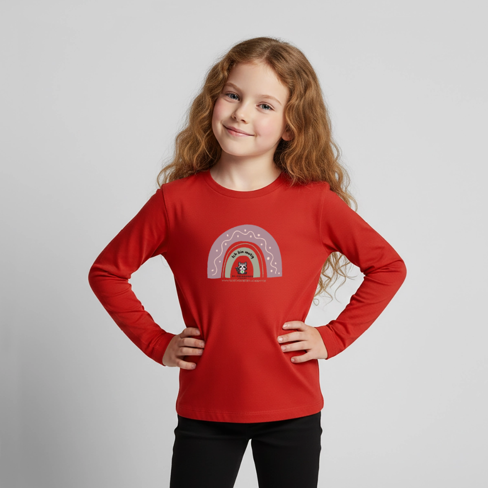 Langarmshirt für kleine Glückskrieger - red
