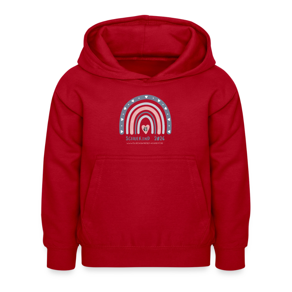 Glückskrieger Hoodie – Schulkind 2026 - red