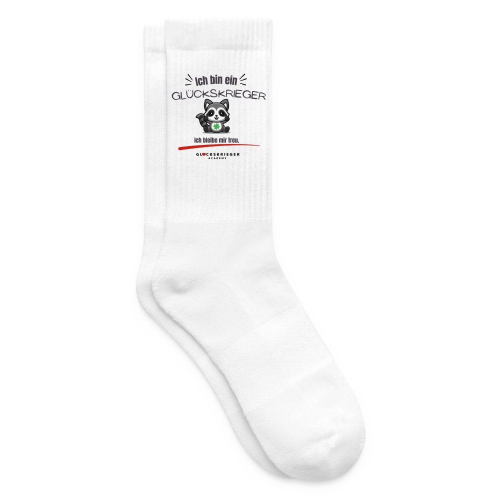 Glückskrieger Tennissocken - white