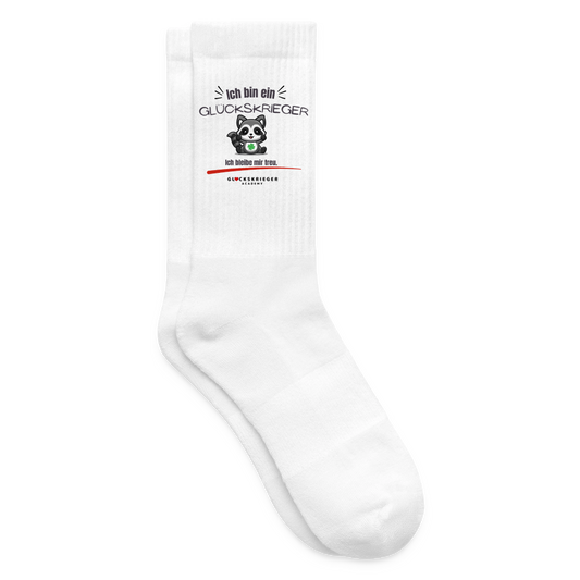 Glückskrieger Tennissocken - white