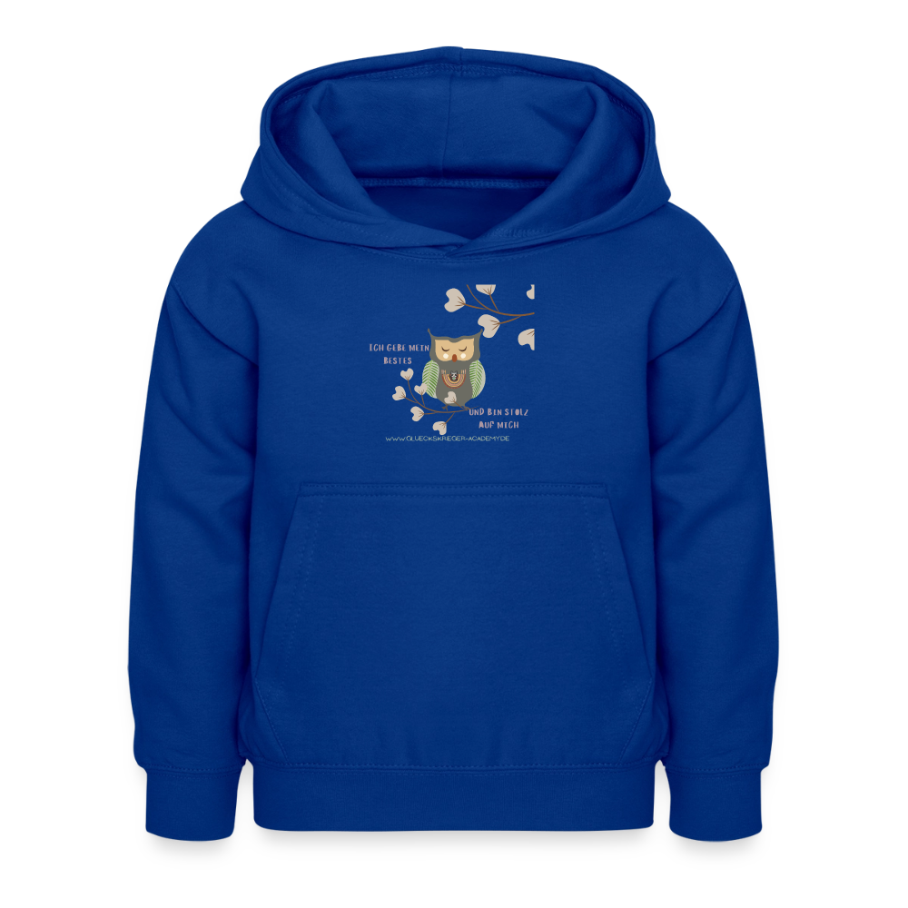 Glückskrieger Hoodie – Stark & Mutig - bright royal