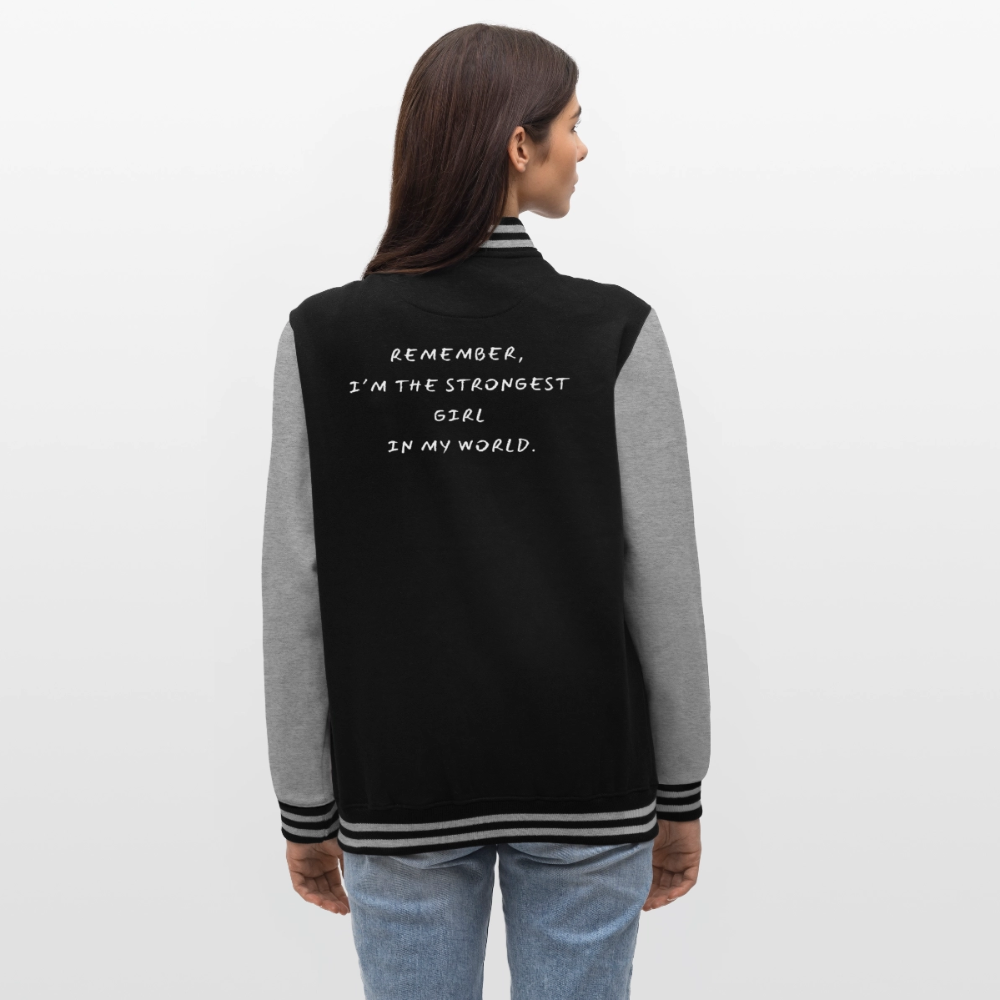 College Jacke –Stronger - black/heather grey