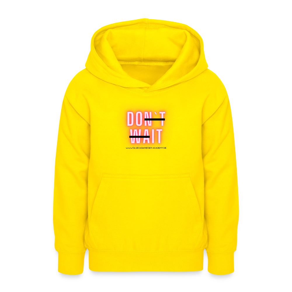 Glückskrieger Hoodie  für Teens– Do it - yellow