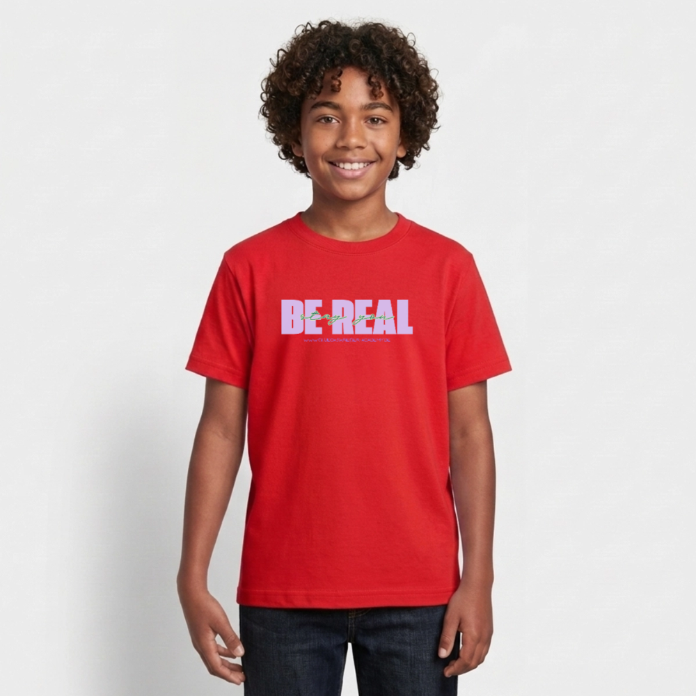 T-Shirt für Teens- BE REAL - red
