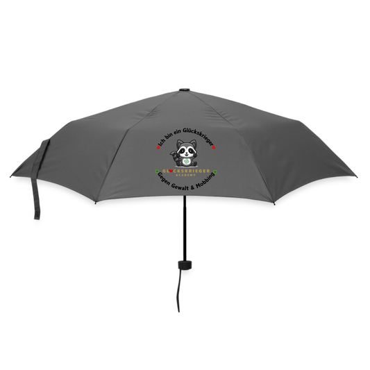 Glückskrieger Regenschirm – Stark durch jedes Wetter - grey