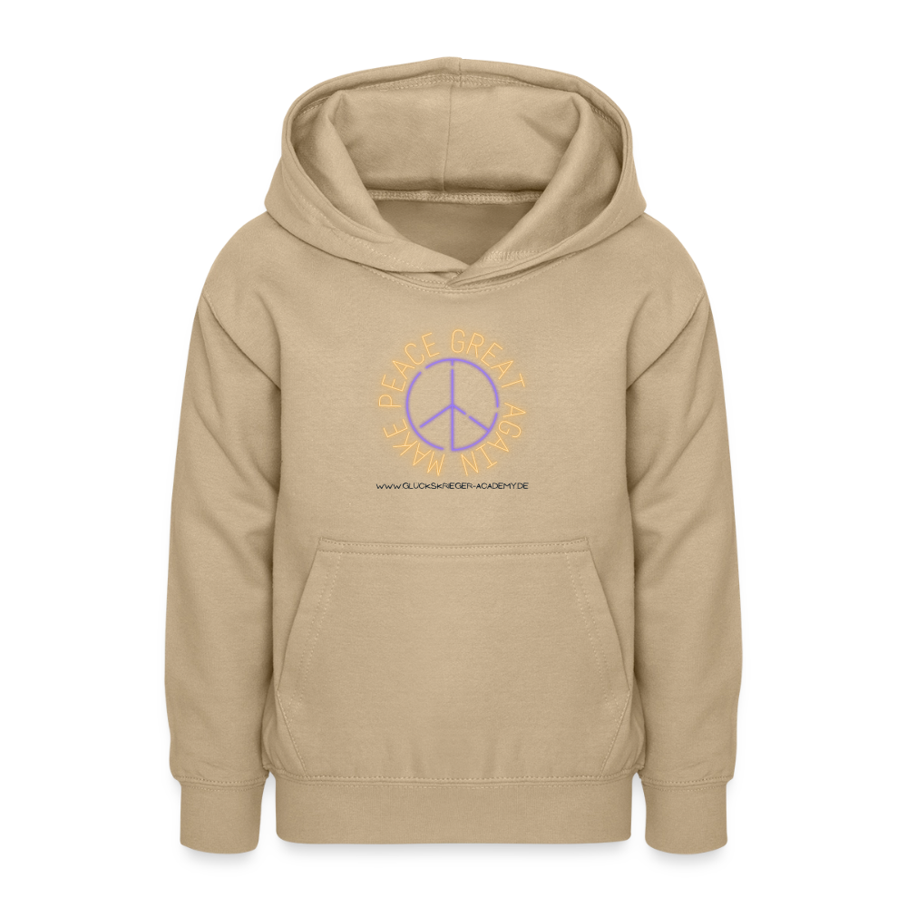 Glückskrieger Hoodie für Teens– Peace - sand