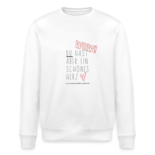 Damen Pullover-Herz - white
