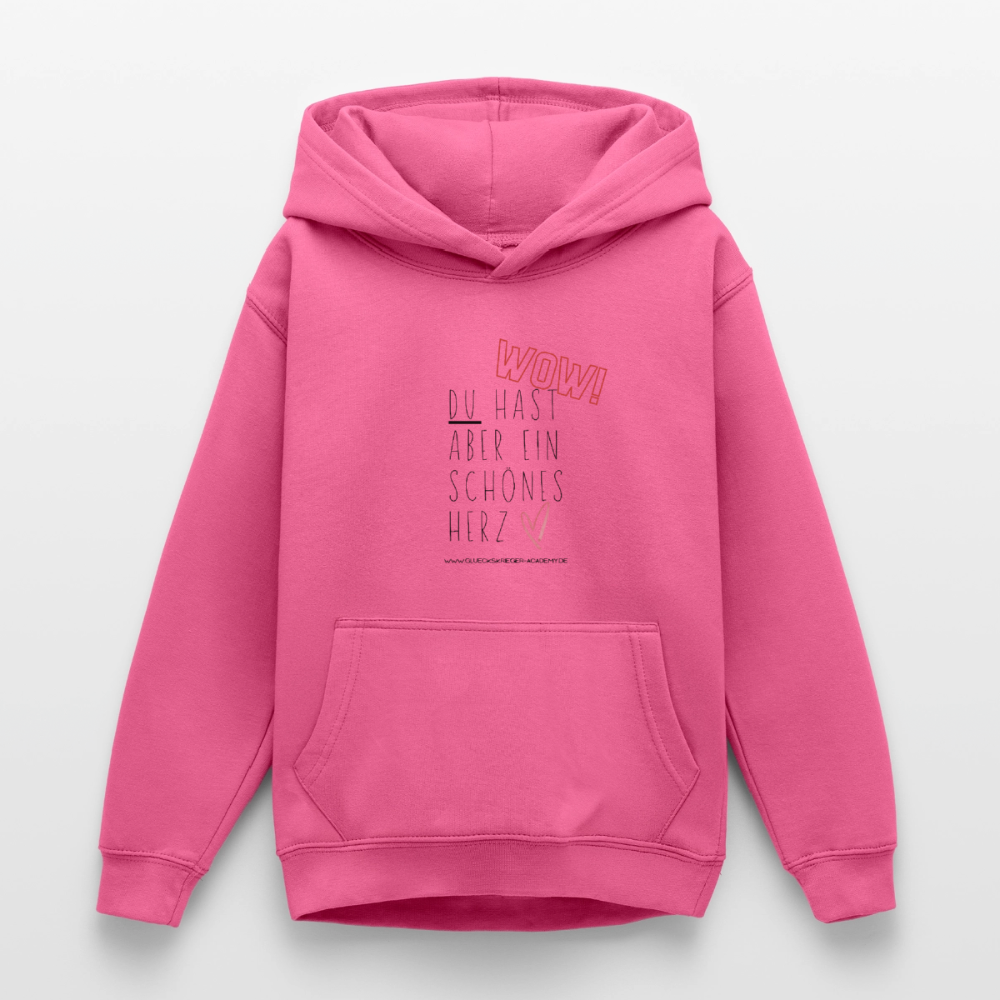 Glückskrieger Hoodie  für Teens– Herz - pink