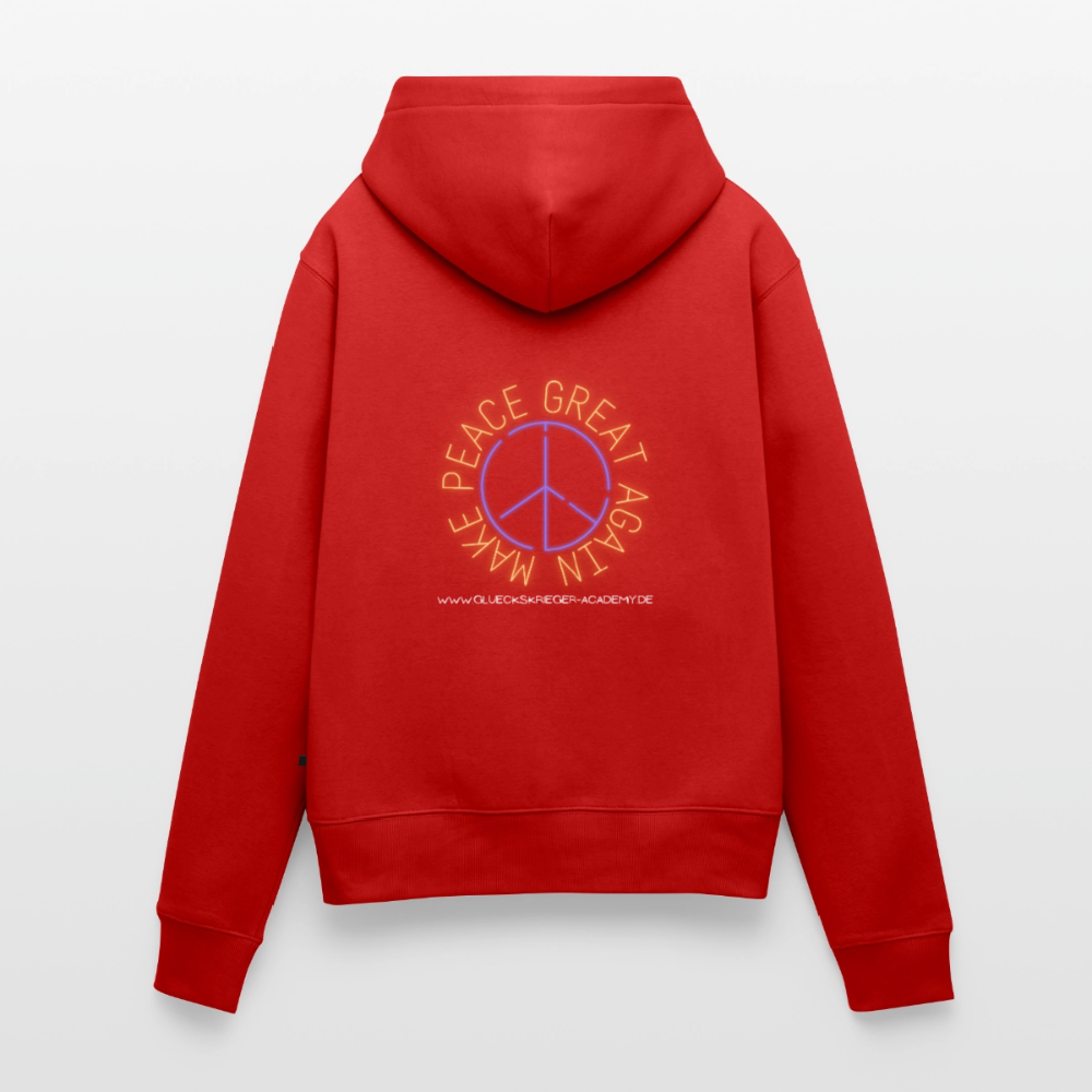 Damen Hoodies – Peace - red