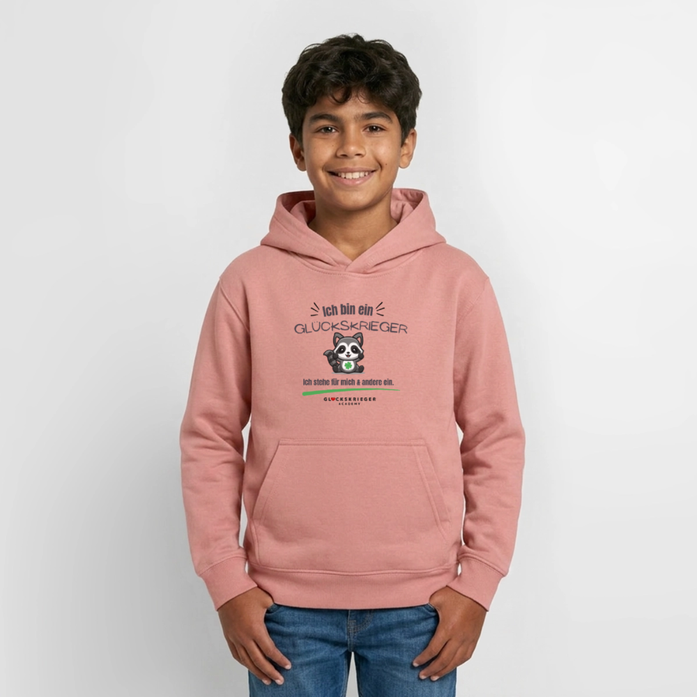 Glückskrieger Hoodie für Teens – Ich bin... - dusky rose