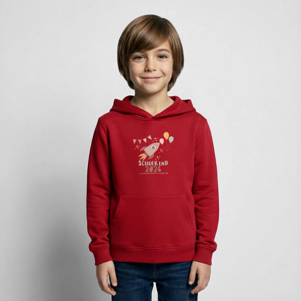 Glückskrieger Hoodie – Schulkind 2026 - red