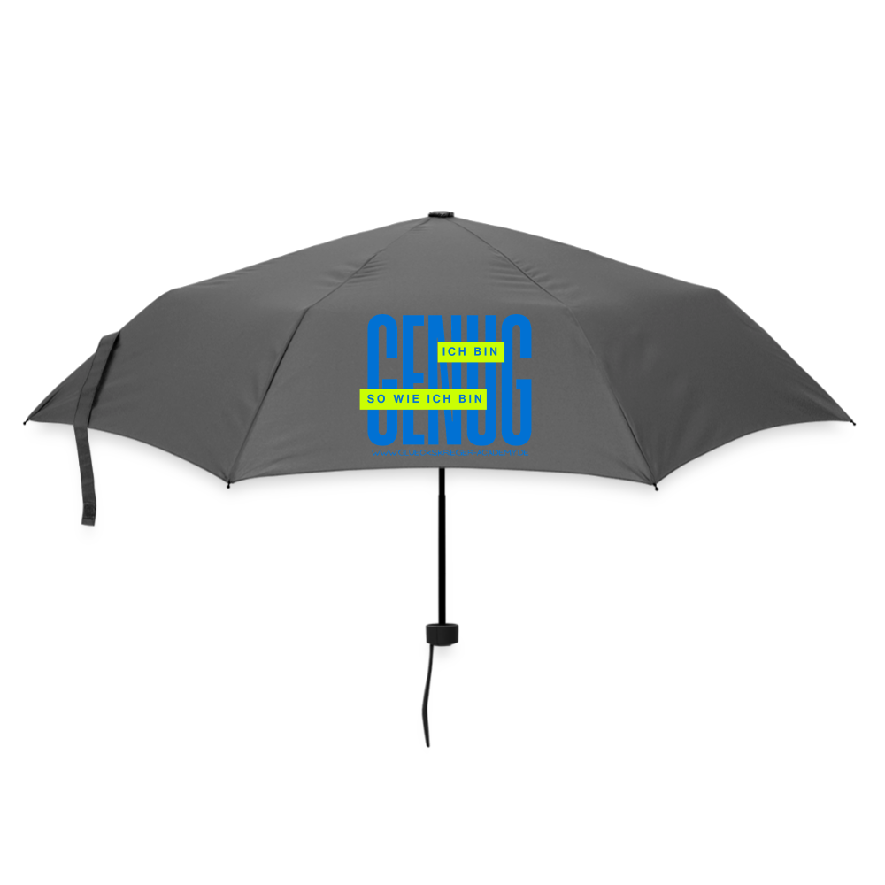 Glückskrieger Regenschirm – Stark durch jedes Wetter - grey