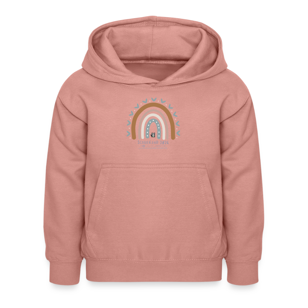 Glückskrieger Hoodie – Schulkind 2026 - dusky rose
