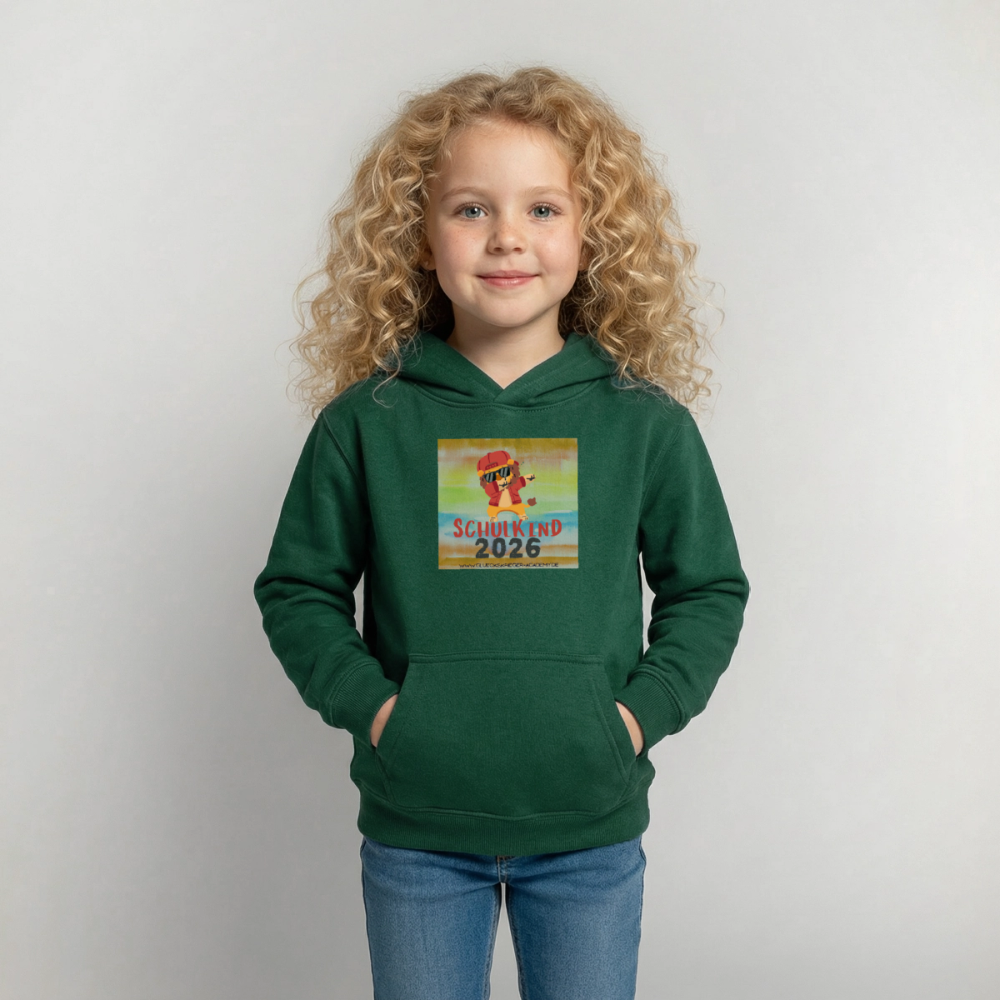 Glückskrieger Hoodie – Schulkind 2026 - bottle green
