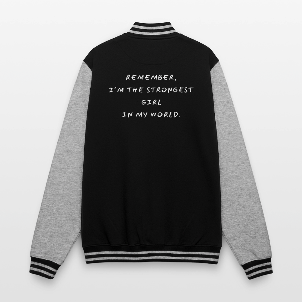 College Jacke –Stronger - black/heather grey