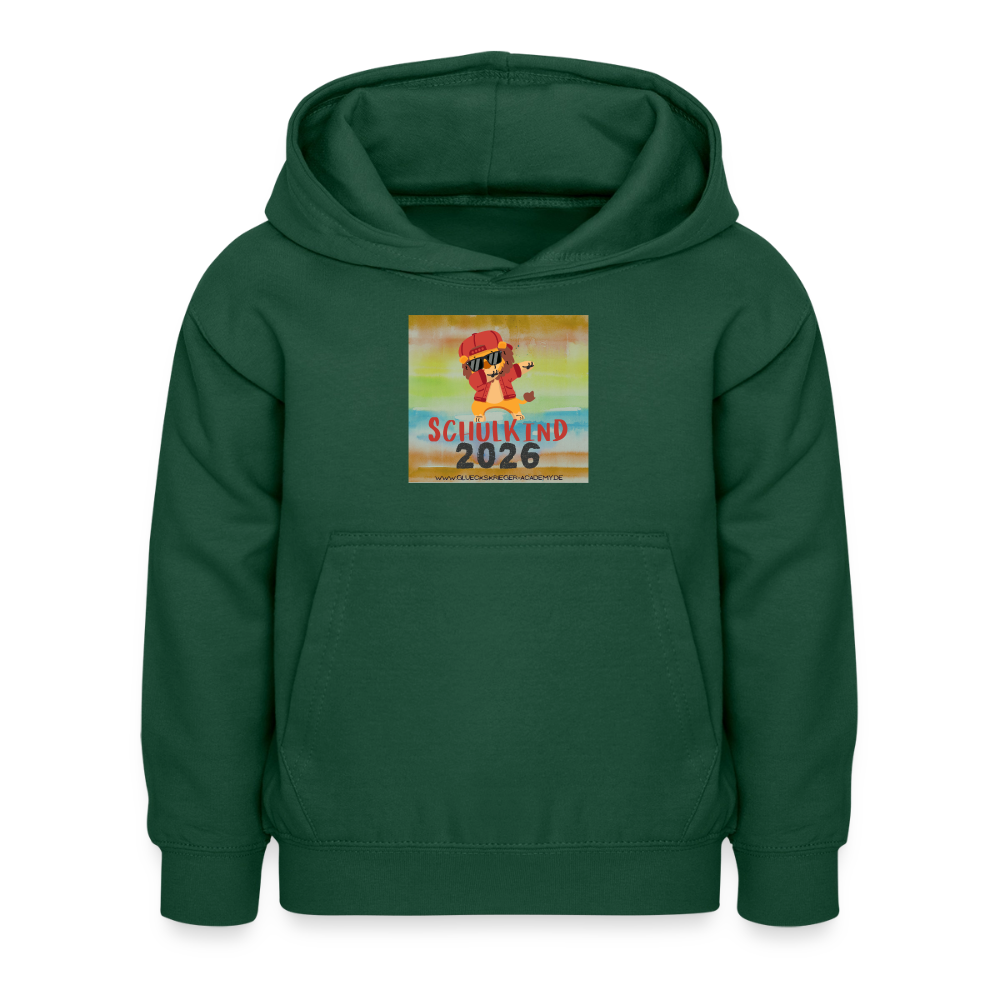 Glückskrieger Hoodie – Schulkind 2026 - bottle green