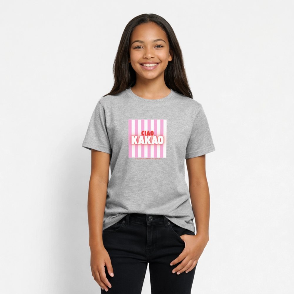 T-Shirt für Teens- Ciao Kakao - heather grey