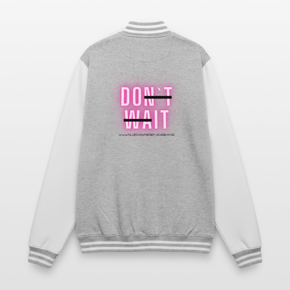 College Jacke –Do it - heather grey/white
