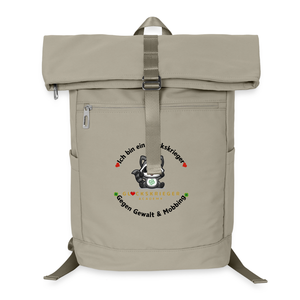Glückskrieger Premium Rucksack - sand beige