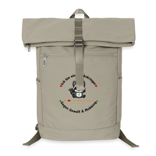 Glückskrieger Premium Rucksack - sand beige