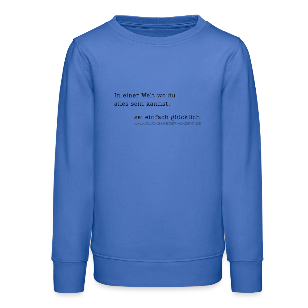 Glückskrieger Teens Pullover – Glücklich - carolina blue