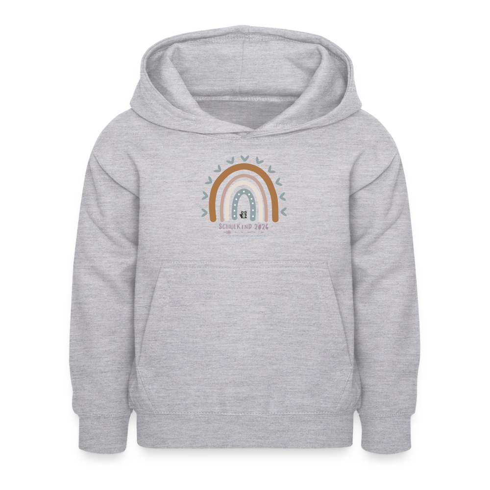 Glückskrieger Hoodie – Schulkind 2026 - light heather grey