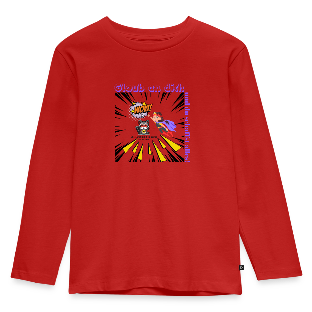 Langarmshirt für kleine Glückskrieger - red