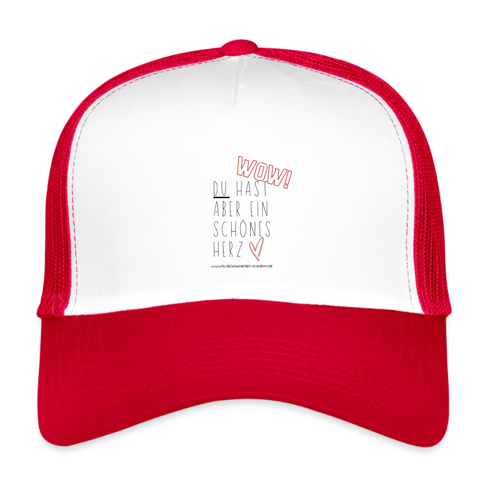 Kids’ Trucker Cap-Herz - white/red