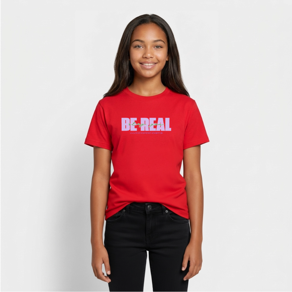 T-Shirt für Teens- BE REAL - red